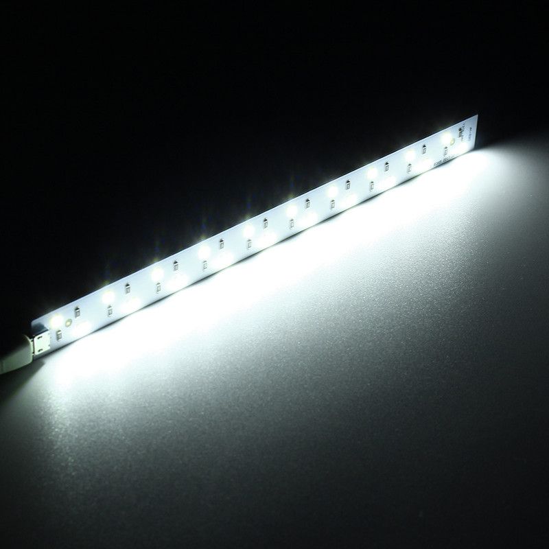 LED strip 20cm 20 LED Koud Wit USB-Micro voorbeeld